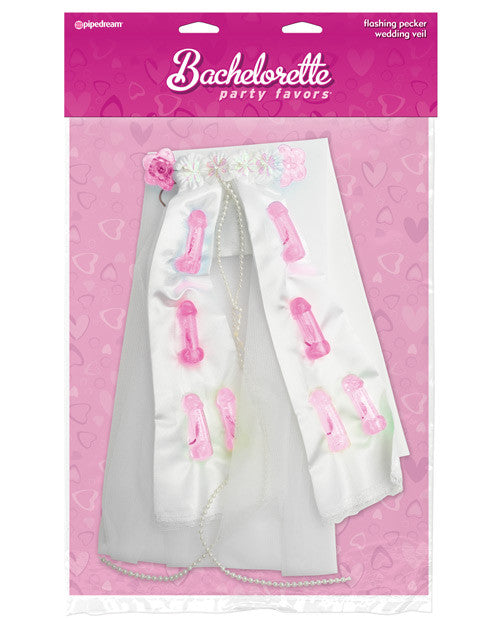 Flashing Pecker Wedding Veil