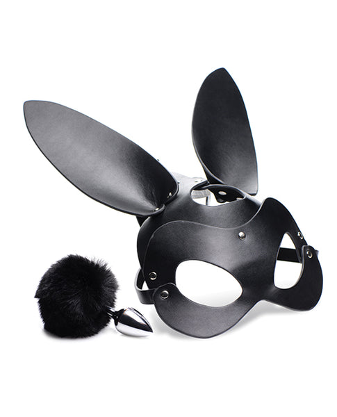 Bunny Tail Anal Plug & Mask Set