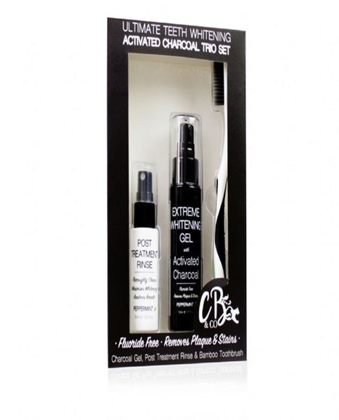 Ultimate Teeth Whitening Activated Charcoal Trio Set