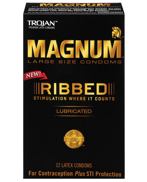 Magnum Ribbed Condoms