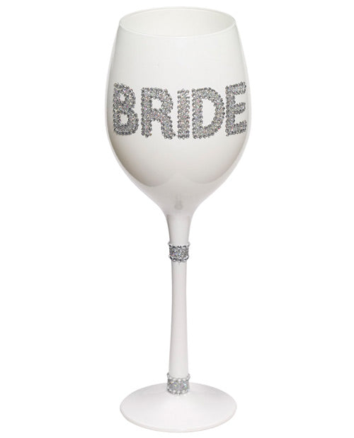 Bride Wine Glass - White