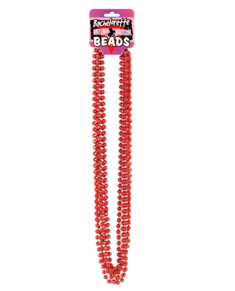 Beads - Metallic Red Pack of 6