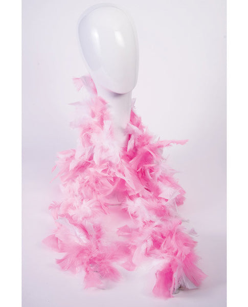 Bachelorette Feather Boa - White w/Pink Tips