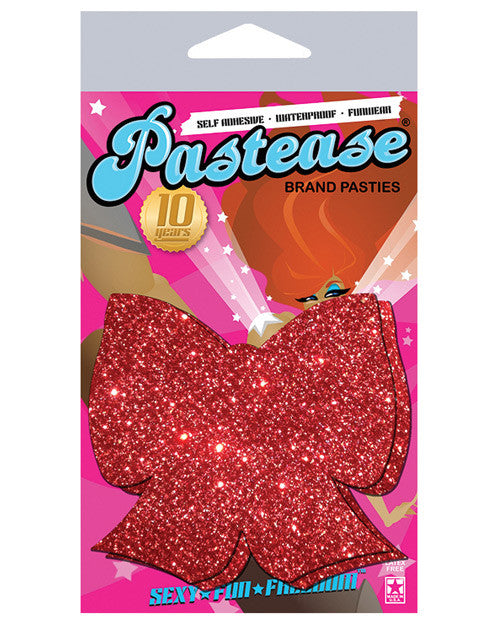 Red Glitter Bow Pastease