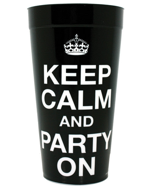 Keep Calm and Party On Plastic Cup