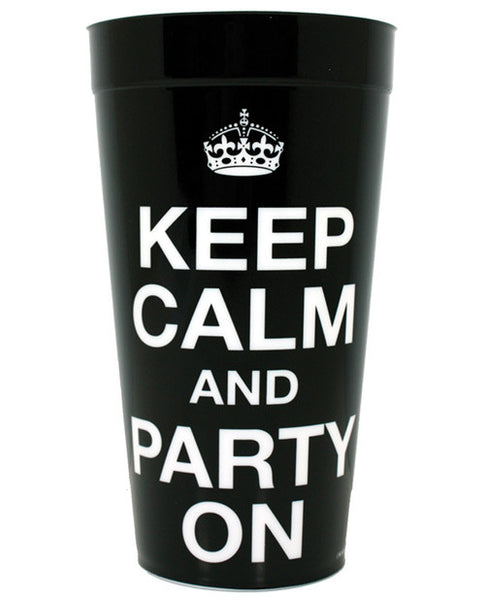 Keep Calm and Party On Plastic Cup