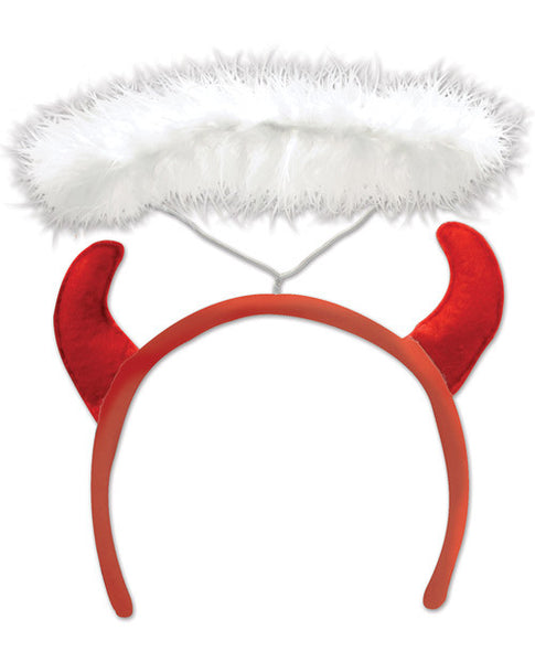 Bachelorette Devil Horns w/Halo Headband