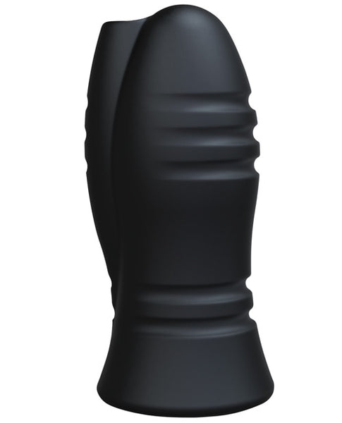 Ultraskyn Vibrating Stroker w/Chain Links - Black