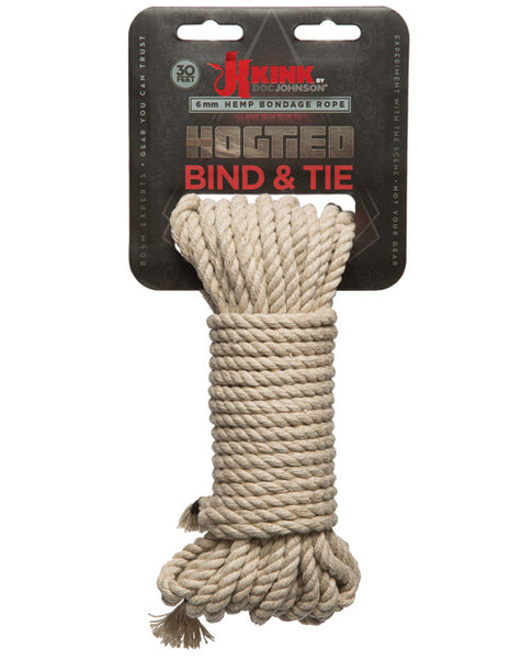 Bind & Tie Hemp Bondage Rope - 30 ft
