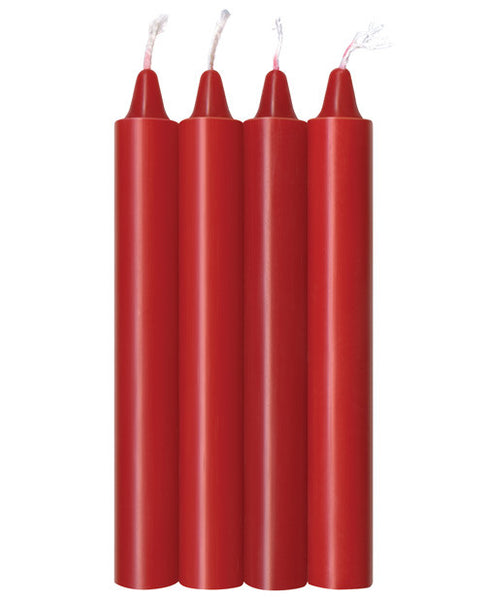 Warm Drip Candles - Red Hot Pack of 4