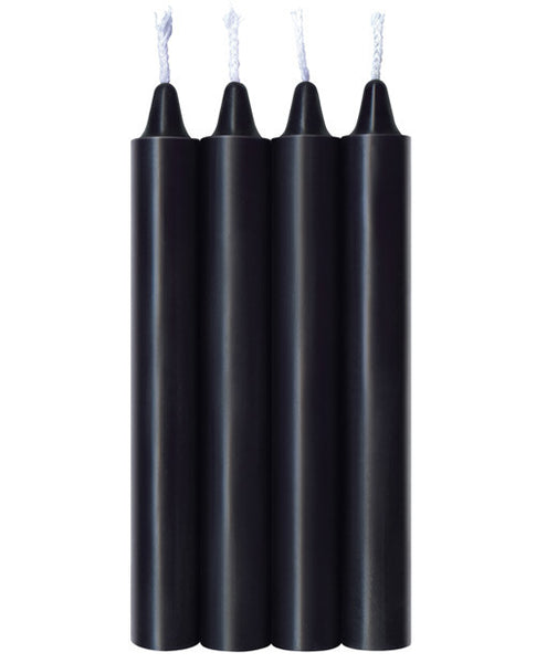 Drip Candles - Jet Black Pack of 4