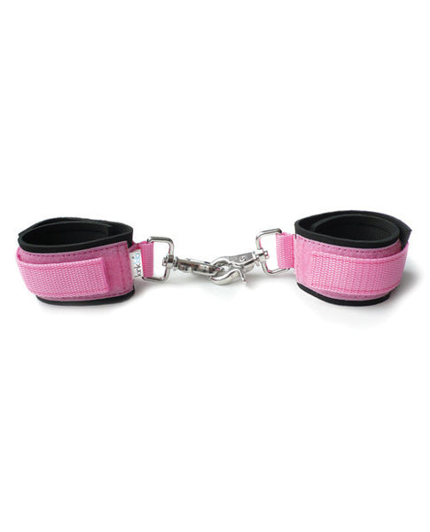 Pink Neoprene Cuffs 10"
