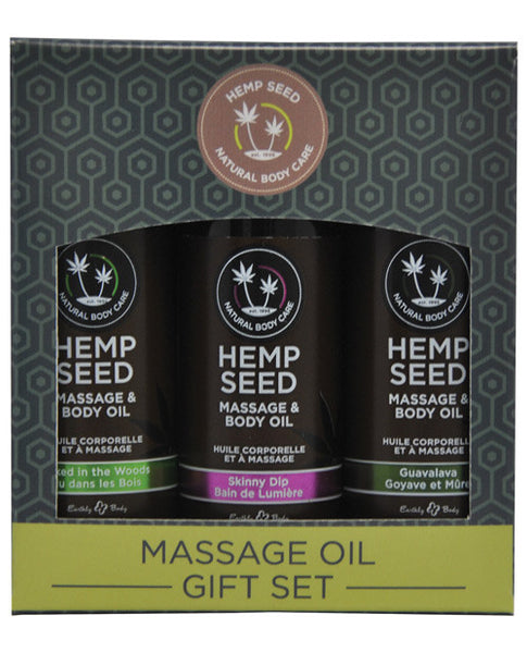 Hemp Seed Massage Oil Gift Set - 2 oz