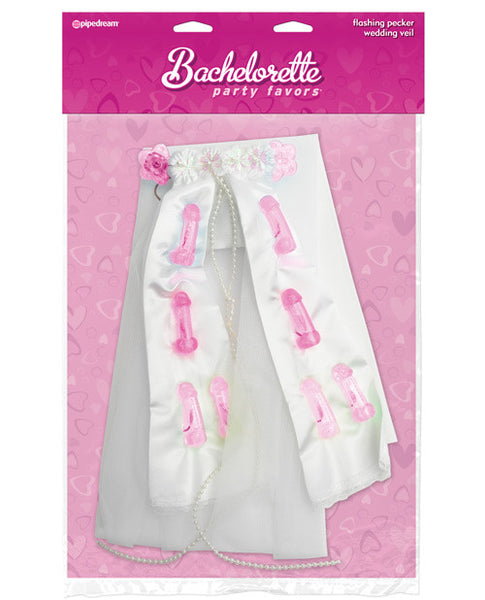 Flashing Pecker Wedding Veil