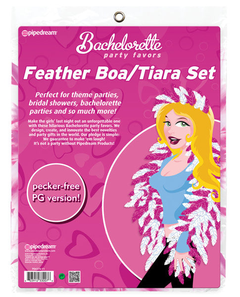 Feather Boa & Tiara Set