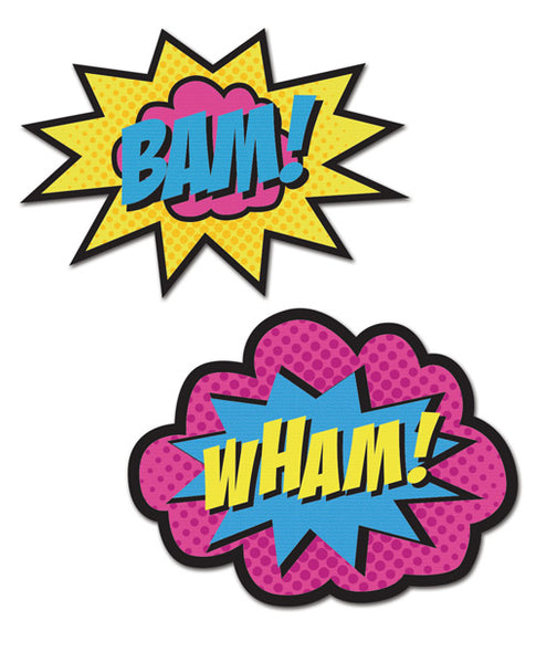 Wham/Bam Superhero Pasties - 2 Pair