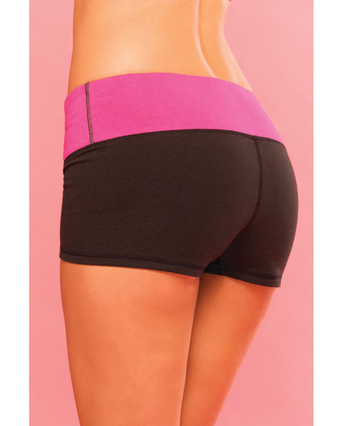 Sweat Yoga Short Thick Revrsible for Supprt & Compression w/Secret Pocket