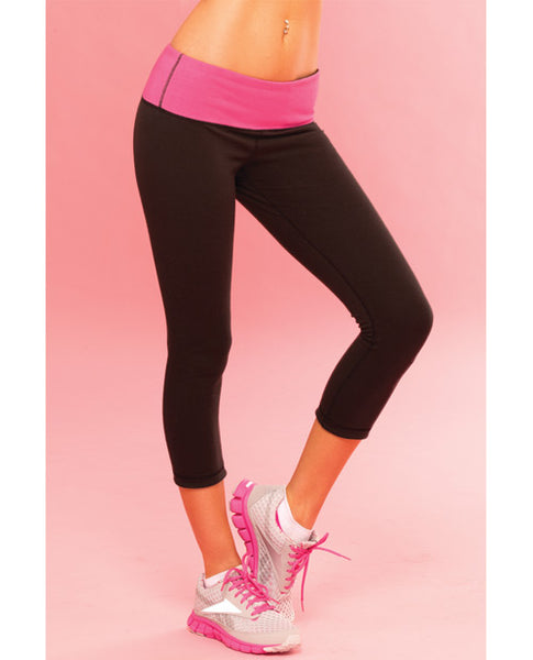 Sweat Yoga Pant Thick Reversible for Support & Compression w/Secret Pocket
