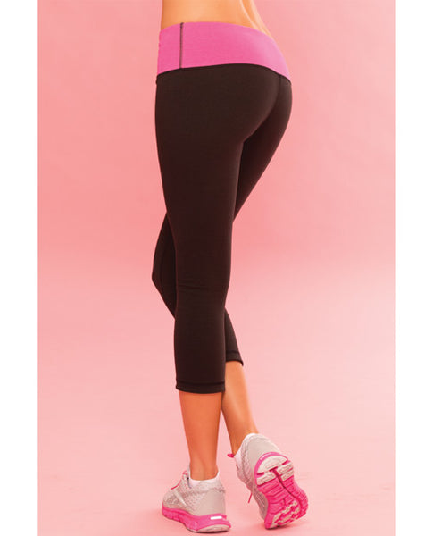 Sweat Yoga Pant Thick Reversible for Support & Compression w/Secret Pocket