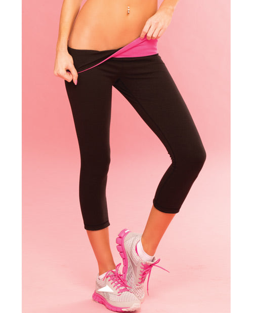 Sweat Yoga Pant Thick Reversible for Support & Compression w/Secret Pocket