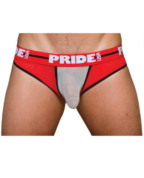 Pride Maui Mesh Thong Red