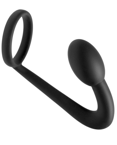 Silicone Cock Ring with Anal Plug